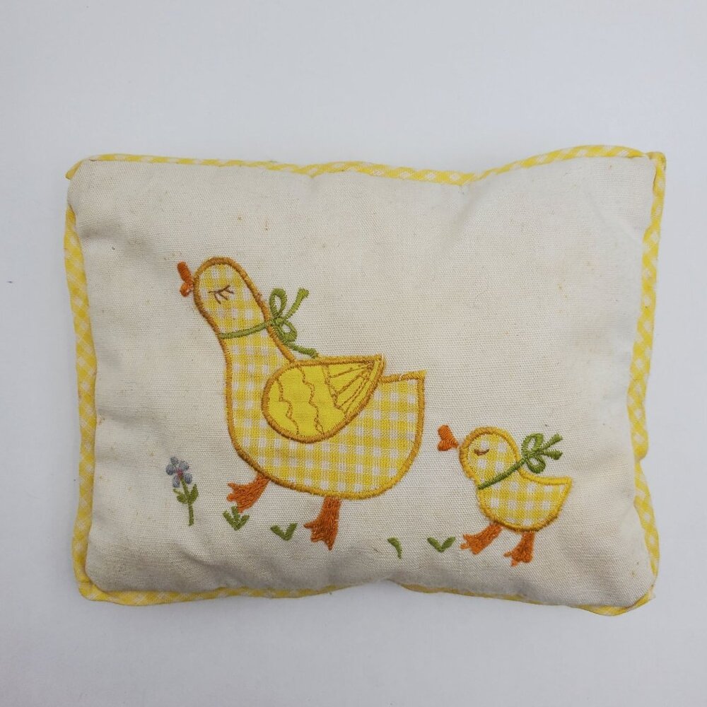 House of Hatten Musical Pillow Baby Chick Embroidered